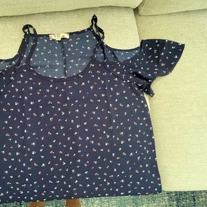 Ladies peekaboo blouse